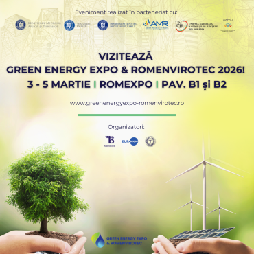 Începe GREEN ENERGY EXPO & ROMENVIROTEC 2026: 3–5 martie, Romexpo, Pavilioanele B1 și B2