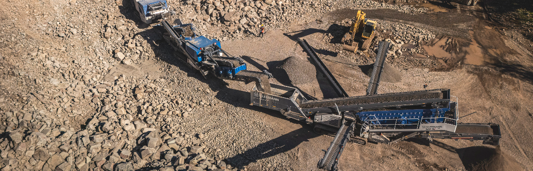 O soluție mobilă completă pentru producerea de agregate și asfalt: Kleemann și Ciber în cariera din Passo Fundo