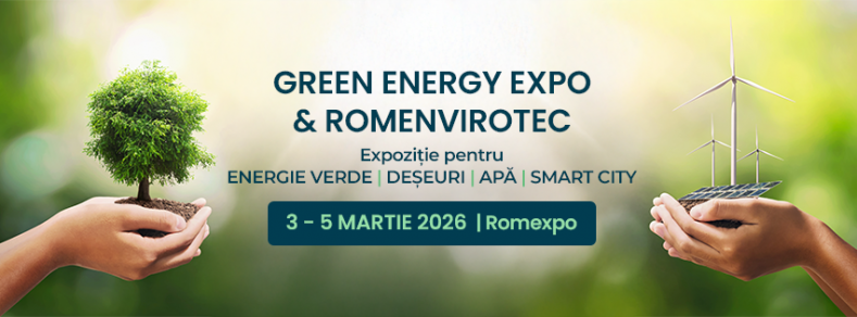 GREEN ENERGY EXPO & ROMENVIROTEC 2026: Ediția a 3-a aduce tehnologii sustenabile la nivel internațional
